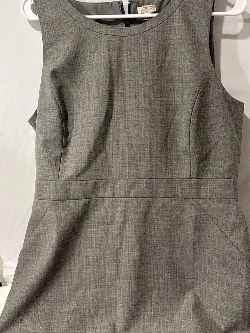 J.Crew Resume Dress in Italian Stretch Wool Gray Size 14 - Picture 2 of 5